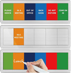 Office Door Signs with 6 Printed Status Options – Do Not Disturb, Out of Office by EliteSign