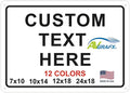 Custom Signs Outdoor Metal for Home Office Business, Personalized, Man Cave by avgrafx