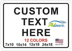 Custom Signs Outdoor Metal for Home Office Business, Personalized, Man Cave by avgrafx