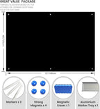 Magnetic Glass Writeboard 72"x48" Premium Tempered Dry Erase Boards Wall - Image 4