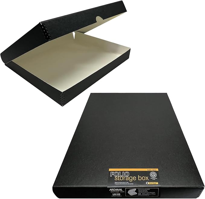 Lineco Folio Storage Box, Clamshell Design by Lineco