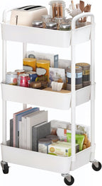 Sywhitta 3-Tier Plastic Rolling Utility Cart by haseverythingyouneed