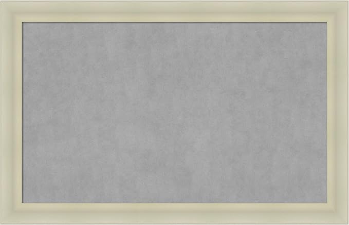 Amanti Art Silver Framed Magnetic Board 29x45 Large Vision Board by AmantiArt