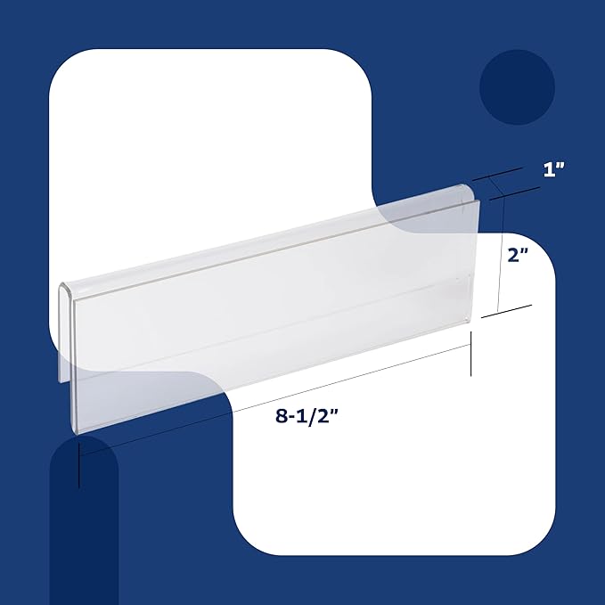 50-Pack 8.5" x 2" Acrylic Name Plate - Image 3