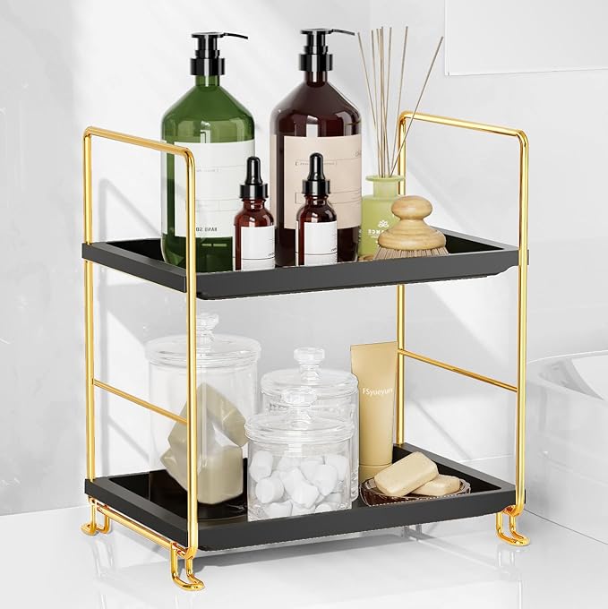 FSyueyun 2-Tier Bathroom Countertop Organizer, Tool-Less Installation Premium by FSyueyun