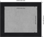 Amanti Art Black Framed Magnetic Board 21x25 Small Vision Board - Image 2