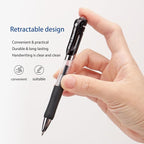 Lekreo Classic Retractable Gel Roller Pens, 0.7mm Fine Point Black Ink - Image 5