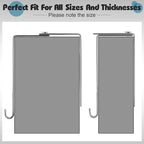 Amylove 4 Pcs Adjustable Cubicle Hanger Universal Partition Metal Cubicle Hooks - Image 5