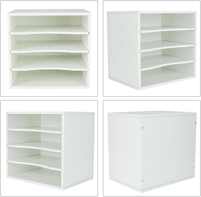 PAG Mail Sorter Organizer, Wood Countertop Literature Organizer, Office - Image 2