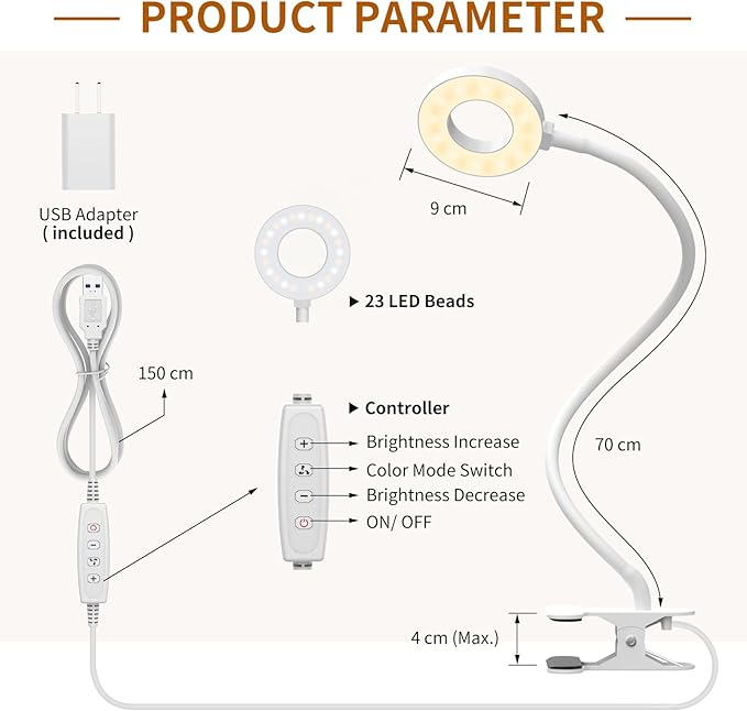 iZELL Book Light, Clip on Reading Light - Image 6