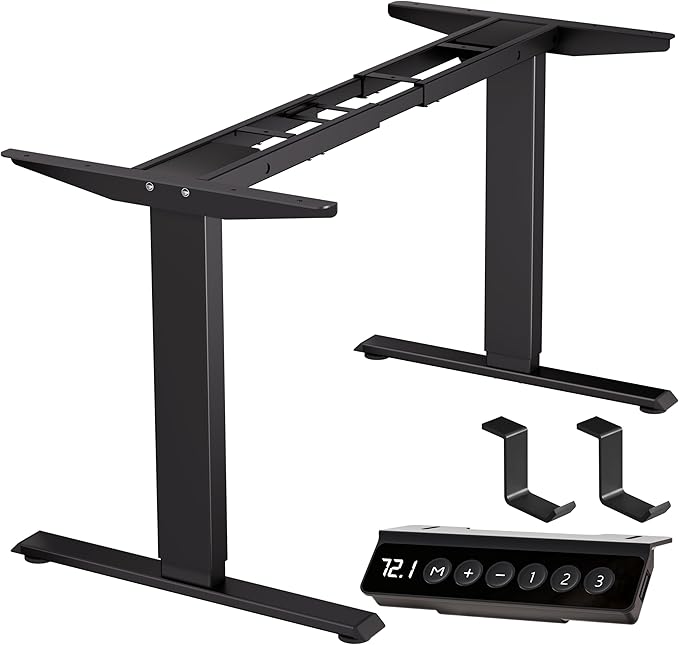 BIZUM Standing Desk Frame Dual Motor, Standing Desk Legs Up to 47.2", Computer by Unknown