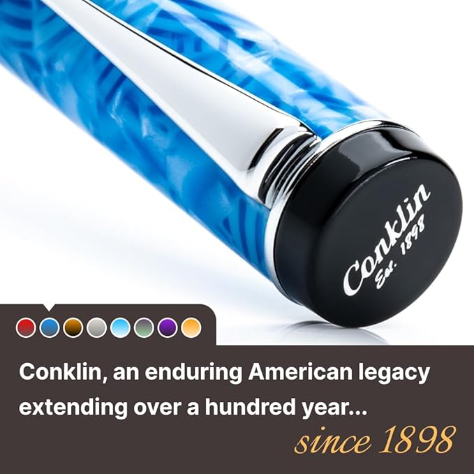 Conklin Duragraph Fountain Pen Ice Blue - Image 7