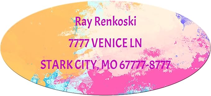 Made in USA Custom Return Address Stickers Labels Customized Mailing Label by HOOKAH+SUN