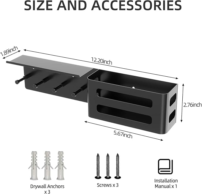 MKO Key Holder for Wall, Mail Organizer Key Rack - Image 5