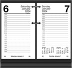 AT-A-GLANCE 2024 Daily Desk Calendar Refill, 3-1/2" x 6", Standard, Loose-Leaf, with Monthly Tabs (E717T5024)