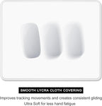 Auhoahsil White Mouse Pad, 12 x 10 Inch Square Mousepad, 3mm Thick Rubber Mouse - Image 4