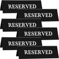 6 Pieces Plastic Reserved Table Sign Table Tent Wedding Guest Reservation Seat by Maitys