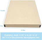 Lineco Museum Archival Storage Box, 11.75x15.25x1.5 in. Drop Front Design. - Image 2