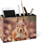 Famame Autumn Fall Squirrel Pencil Holder by Famame