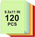 Cardstock Paper, 5 Colors Colored Cardstock 8.5x11, 120 Sheets Card Stock by Glyanlee