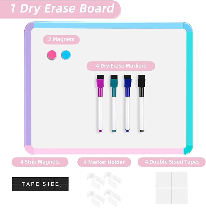 VUSIGN Small White Board Dry Erase, Mini Whiteboard - Image 6