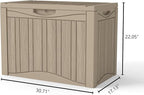TARKARI 45 Gallon Lockable Resin Deck Box, Waterproof & UV-Resistant Outdoor - Image 2