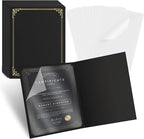 30 Pcs Certificate Holders 8.5 x 11 Additional 30 Pcs Plastic Film, Diploma by Unknown