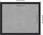 Amanti Art Black Framed Magnetic Board 36x44 X-Large Vision Board - Image 2
