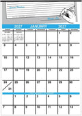 Large 1 Year Vertical Giant Write On Calendar Ideal for Dorm Room, | Refrigerator, Kitchen and Office - 15 1/2 in. x 22 in., 2023