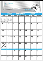 Large 1 Year Vertical Giant Write On Calendar Ideal for Dorm Room, | Refrigerator, Kitchen and Office - 15 1/2 in. x 22 in., 2023