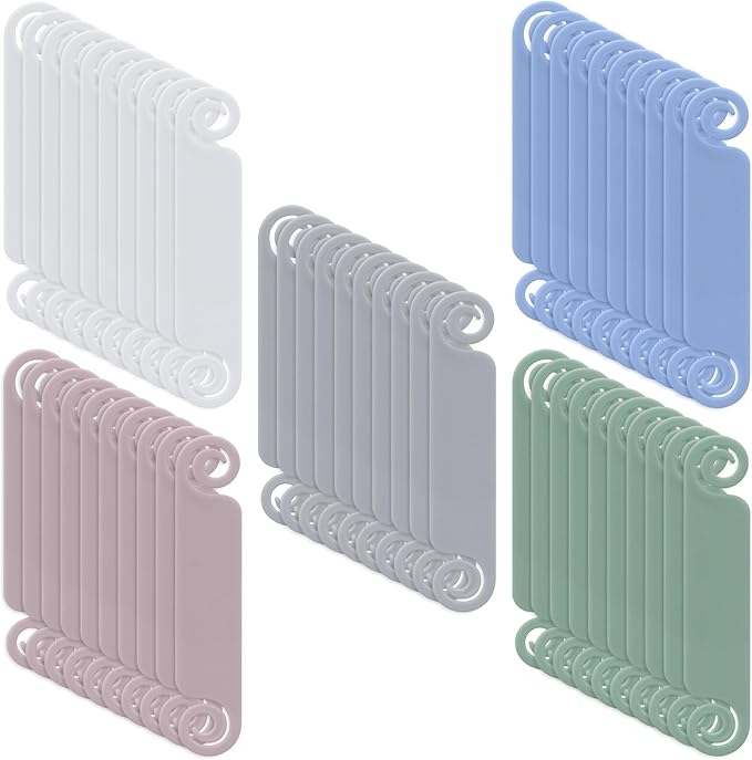 Honoson 50 Pieces Cable Tags Cable Management Labels Multicolor Labels Cord by Honoson