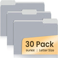 SUNEE File Folders, 30 Pack Manilla Folders 8.5 x 11, Colored File Folders Home by SUNEE