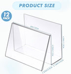 Vicenpal 12 Pcs Clear Acrylic Postcard Holder Business Card Holder Greeting - Image 3