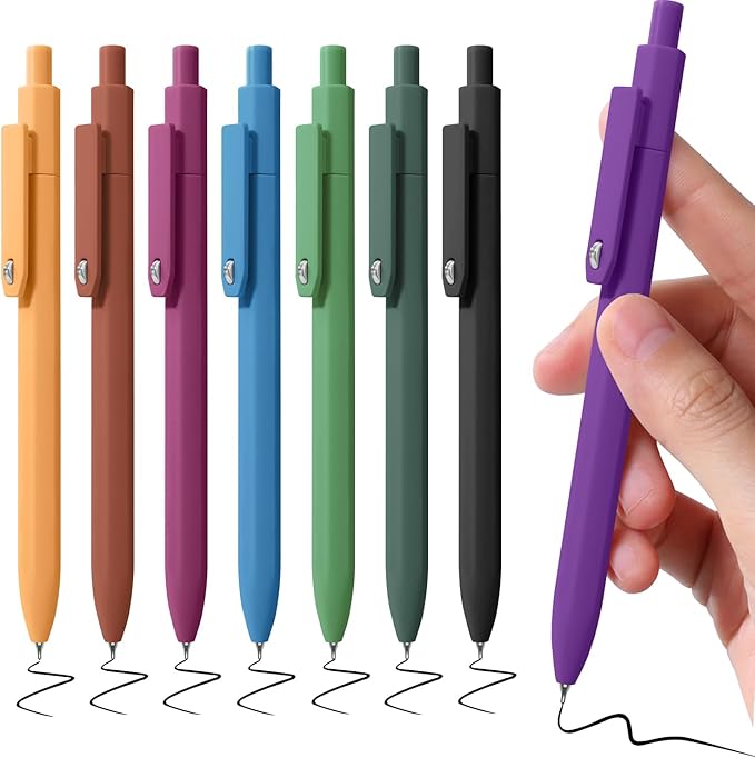 Piochoo Gel Pens, 0.5mm Fine Point Smooth Writing, High-End Series Retractable by Piochoo