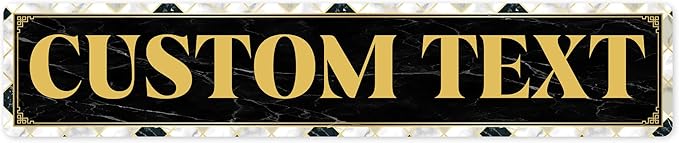 Custom Sign, Custom Street Sign, 11 Font Colors, 13 Font Styles, 4 Hole Options by MySignCenter