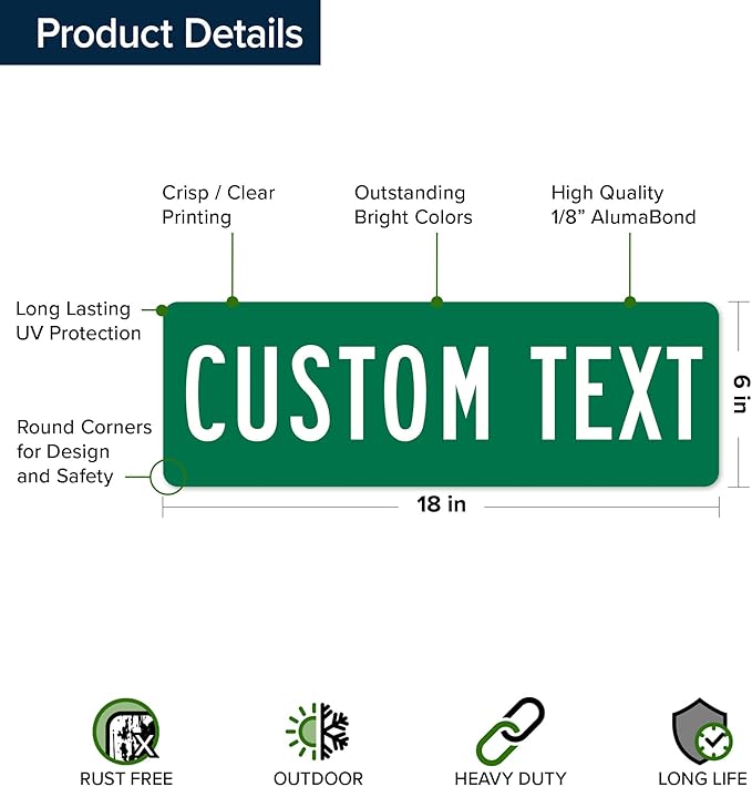 Custom Street Sign, Road Sign, Address Sign, 8 Colors, Reflective Option - Image 6