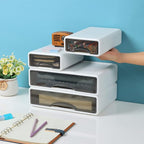 OSteed White Desktop Drawers for Paper, Stackable Office Storage Drawers for - Image 5