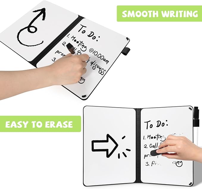 AGM Portable White Board Dry Erase, Double Sided Folding Whiteboards - Image 2