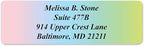 Cascading Rainbow Medley Personalized Return Address Labels - Image 5