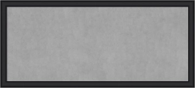Amanti Art Black Framed Magnetic Board 23x51 Oversize Vision Board by AmantiArt