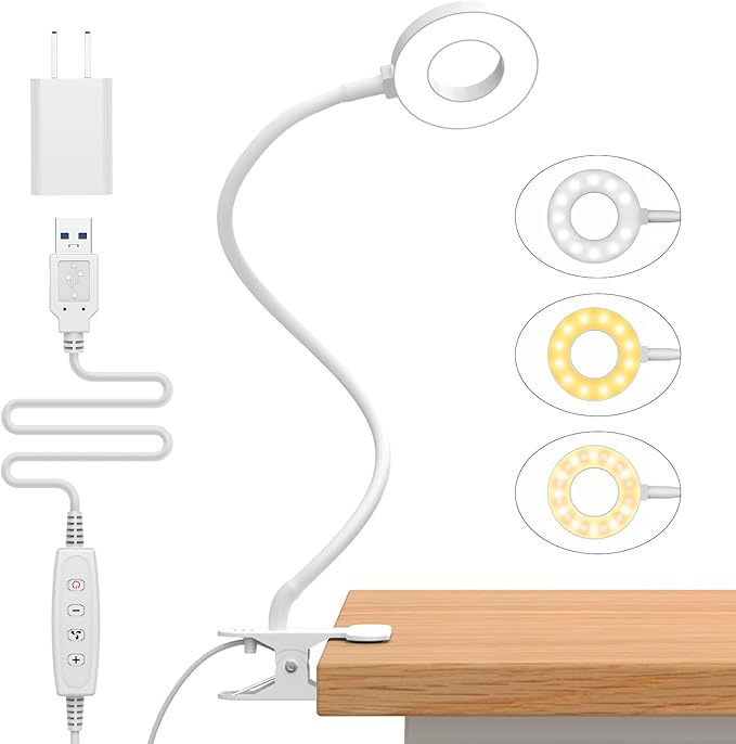 iZELL Reading Light, USB Clamp Lamp by iZell