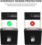 Woolsche Paper Shredder for Home, 5 Sheet Desktop Cross Cut - Image 5