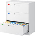 PEUKC 3 Drawer File Cabinet, Lateral Filing Cabinets by PEUKC