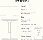 FLEXISPOT EN2 Whole-Piece Bamboo Standing Desk - Image 7