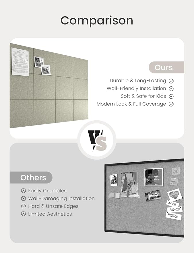 Bumusty Large Cork Board 47"x35" Alternative - Image 8