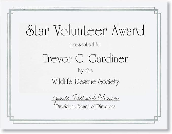 PaperDirect Silver Foil Elegance Border Specialty Certificates, 38lb White Paper - Image 3