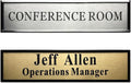 SINKAA Personalized Name Plate for Door or Wall, 2 x 8 inch Custom Office by SINKAA