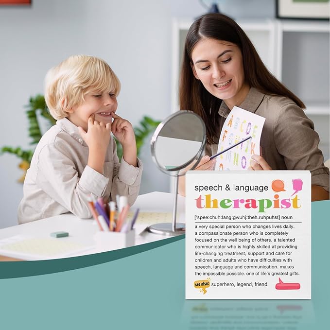 Speech Therapist Gift, Speech Therapy Gifts Wood Box Sign, Speech Pathologist - Image 3