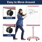 TSJ OFFICE Rolling Whiteboard Standing - Image 5