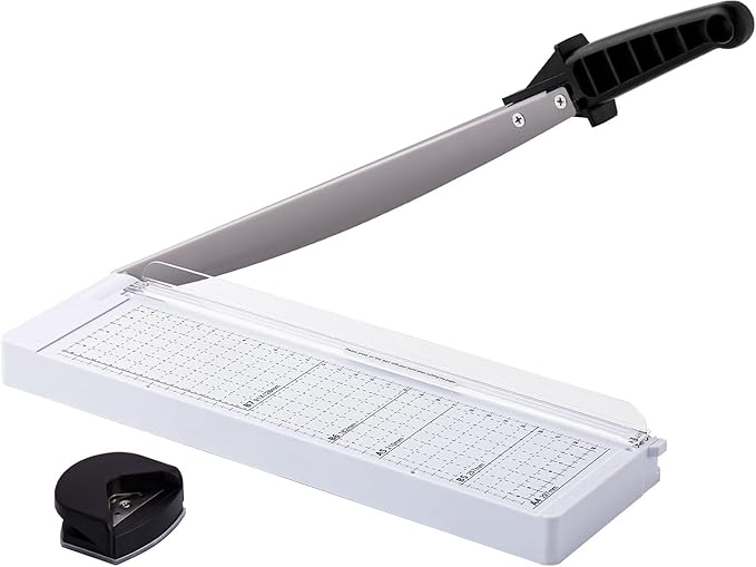 TIANSE Paper Trimmer 12” 8 to 12 Sheet Capacity Paper Cutter Guillotine by TIANSE